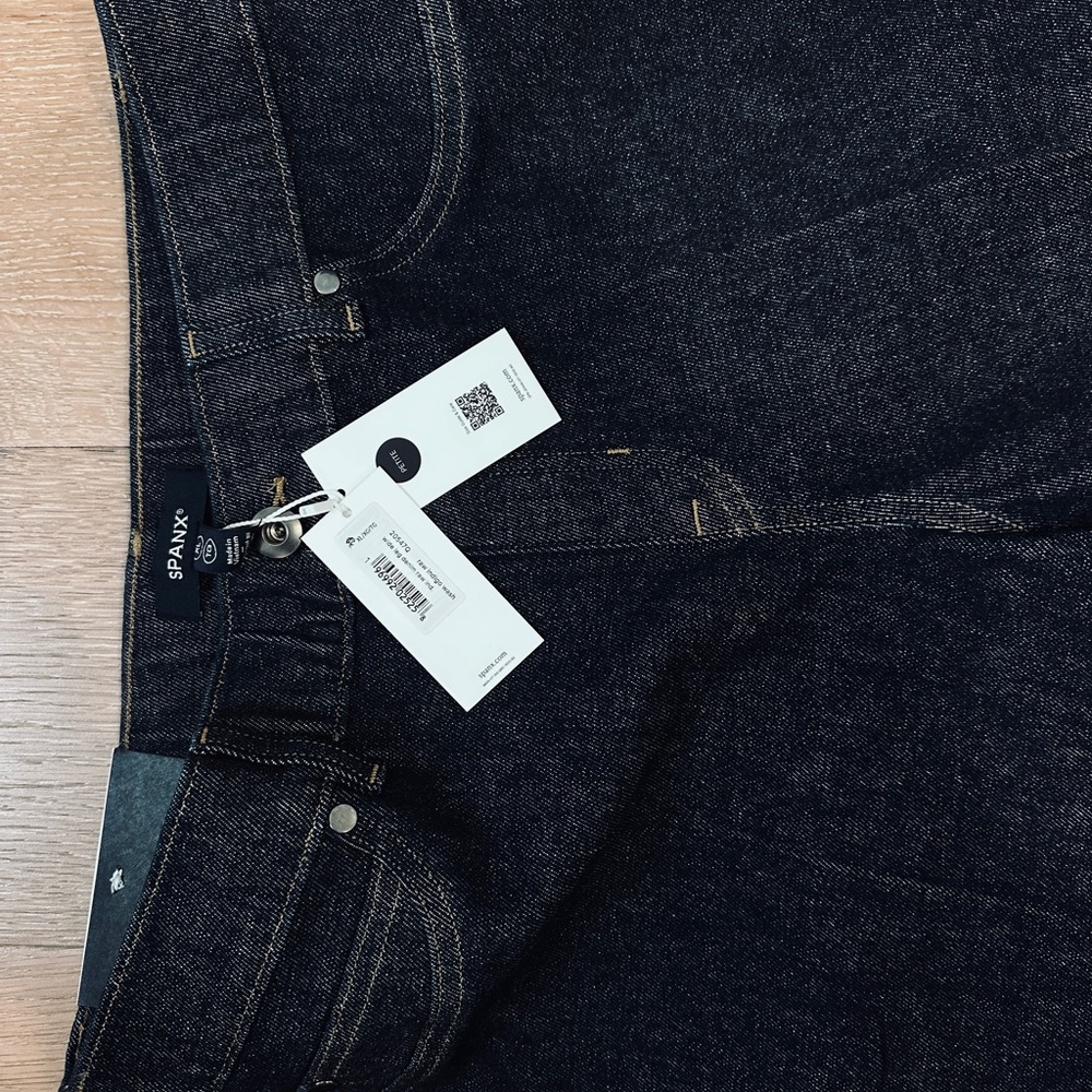 SPANX Midnight Blue Petite Wide Leg Jeans